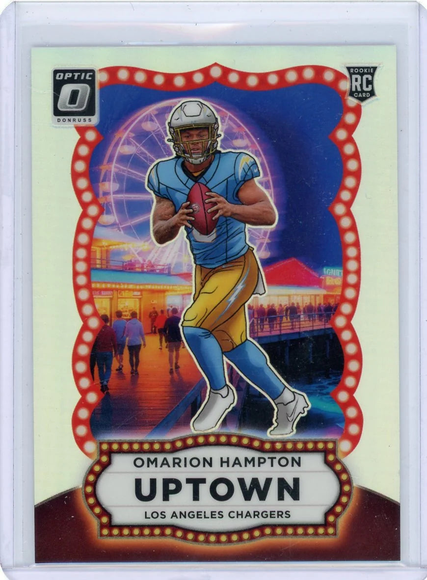 Omarion Hampton 2025 Panini Donruss Optic Uptown SSP RC