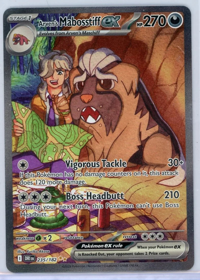 Arvens's Mabosstiff EX Pokémon Destined Rivals SIR #235/182