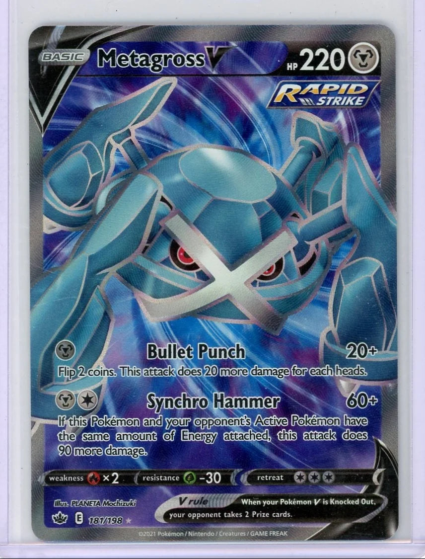 Metagross V Pokémon Chilling Reign Full Art #181/198
