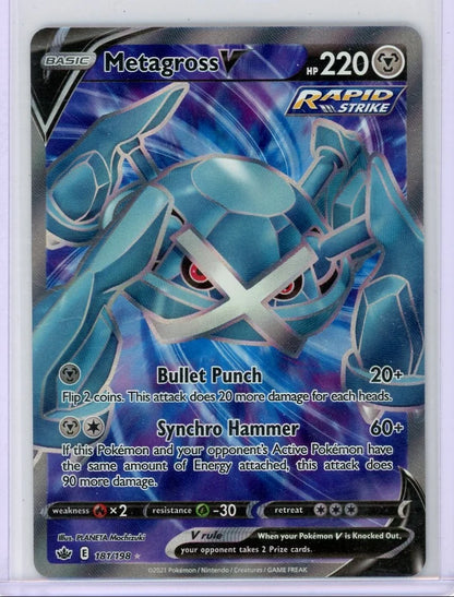 Metagross V Pokémon Chilling Reign Full Art #181/198