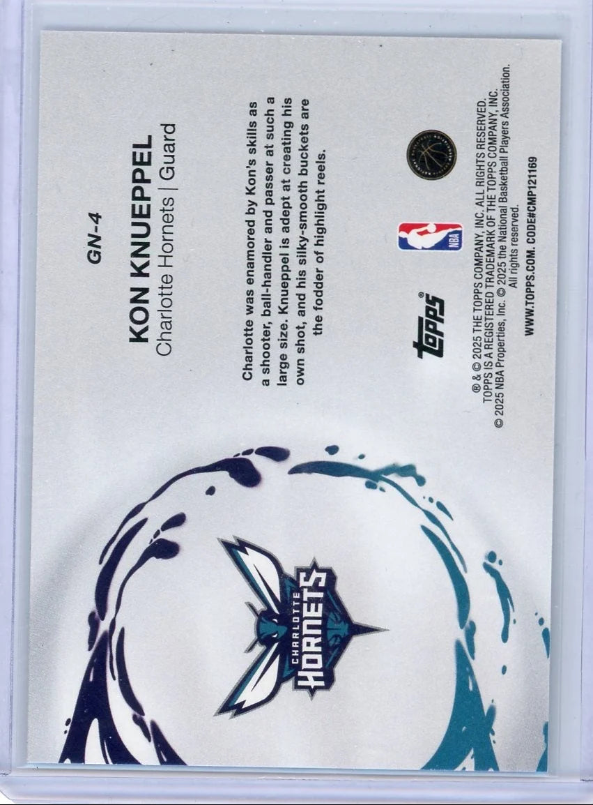 Kon Knueppel 2025-26 Topps Flagship Generation Now Holo Foil RC