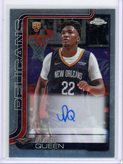 Derik Queen 2025 Topps Chrome Auto RC
