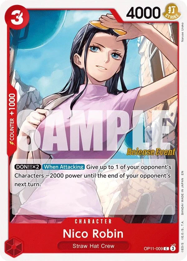 Nico Robin (OP11-009) (A Fist of Divine Speed Release Event Cards) (OP11 RE)