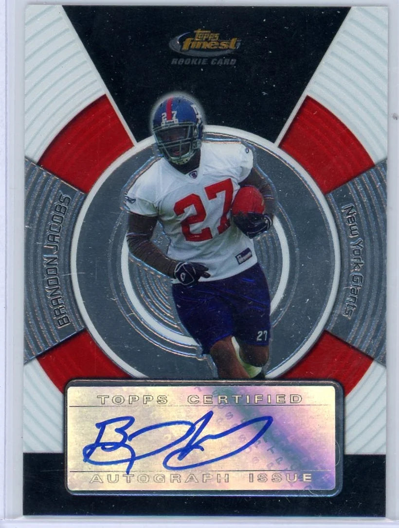 Brandon Jacobs 2005 Topps Finest Auto RC