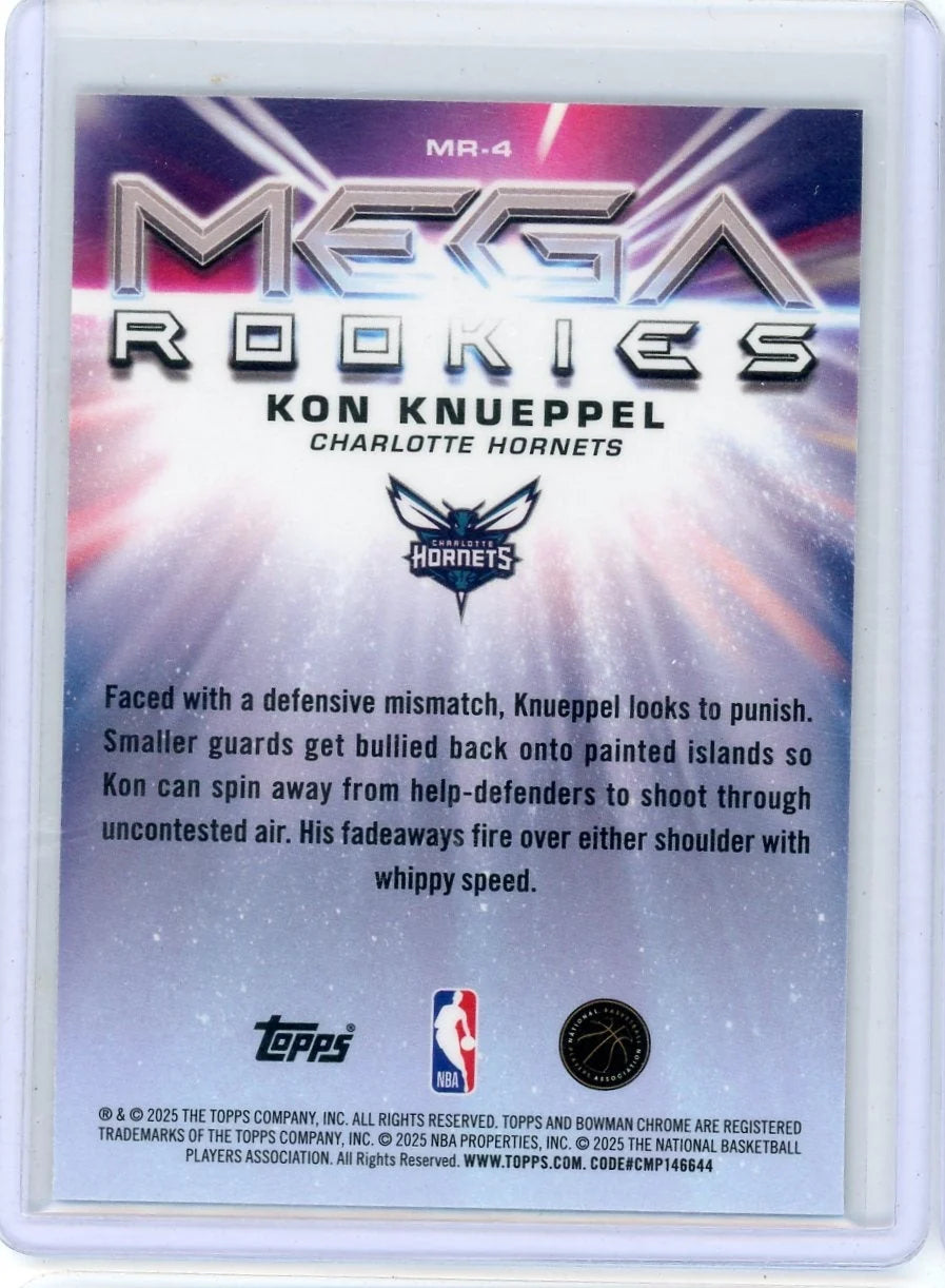 Kon Knueppel 2025-26 Bowman Chrome Mega Rookies mojo RC