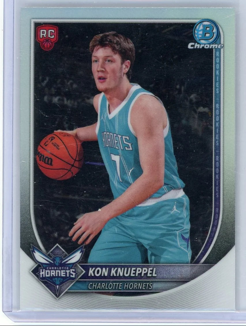 Kon Knueppel 2025 Bowman Chrome Refractor Red Shield RC