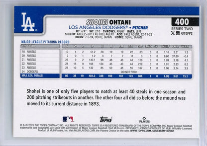 Shohei Ohtani 2025 Topps Series 2 Yellow Border #400