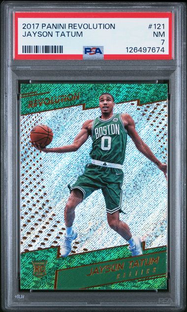 Jayson Tatum 2017 Panini Revolution RC PSA 7