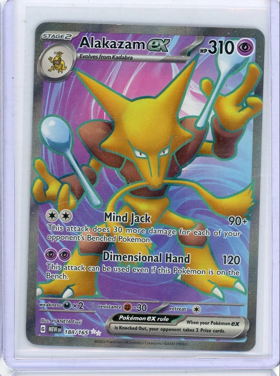 Alakazam ex Pokémon 151 Full-Art #188/165 (Copy)