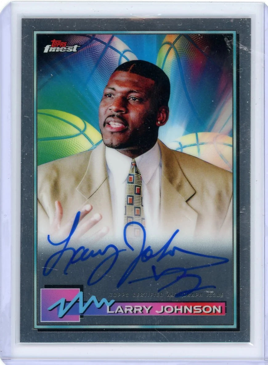 Larry Johnson 2021 Topps Finest Autograph