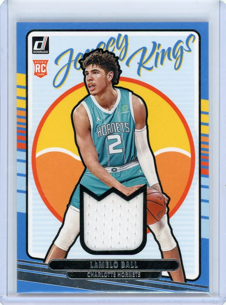 LaMelo Ball 2020-21 Panini Donruss Jersey Kings relic rookie card