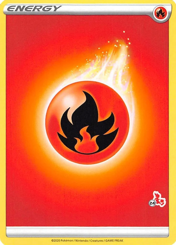 Fire Energy (#24 Cinderace Stamped) (Battle Academy 2022) (BA22)