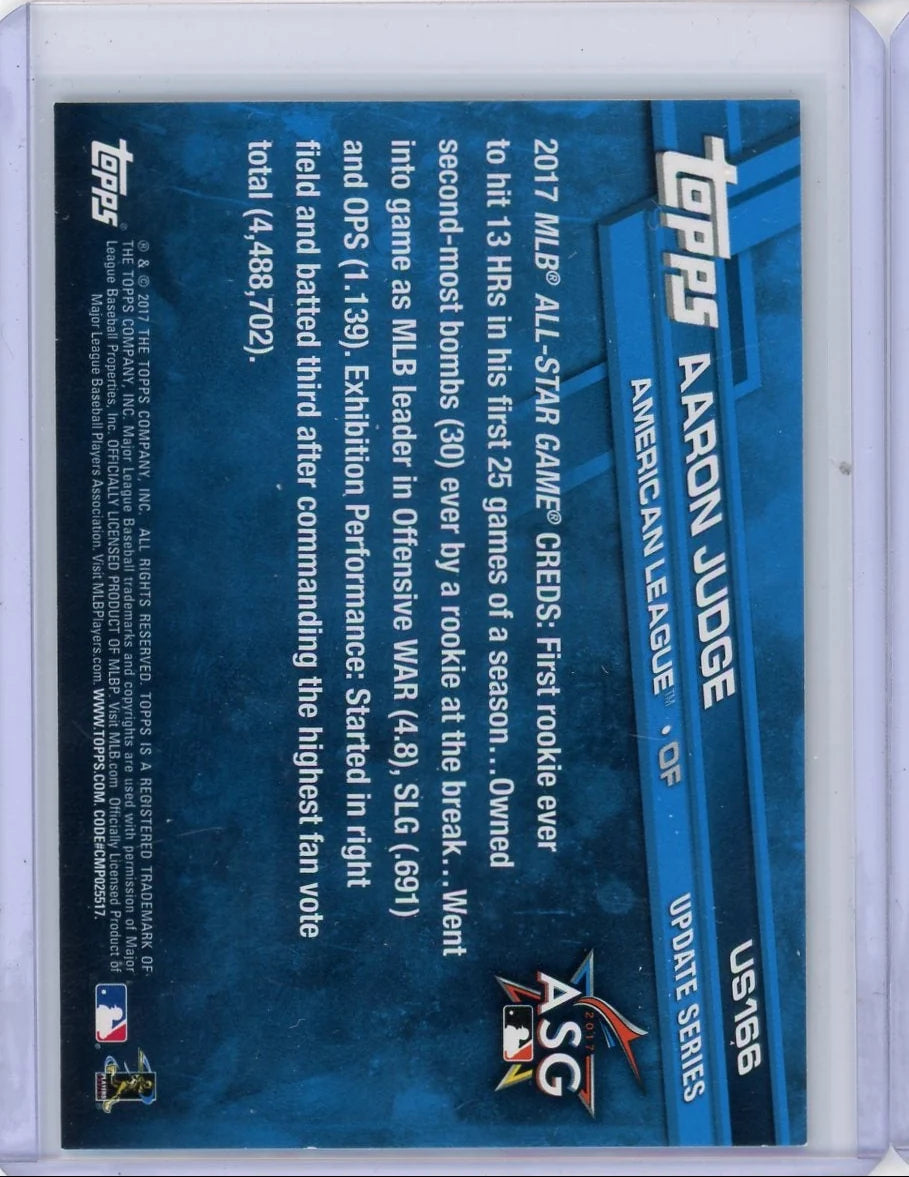 Aaron Judge 2017 Topps Update Series RC