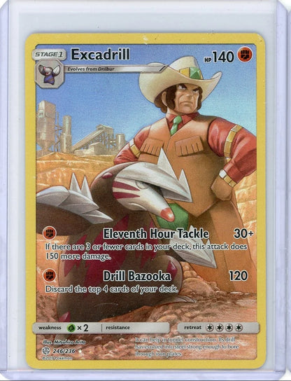 Excadrill Pokémon Cosmic Eclipse Full-Art Secret Rare #246/236