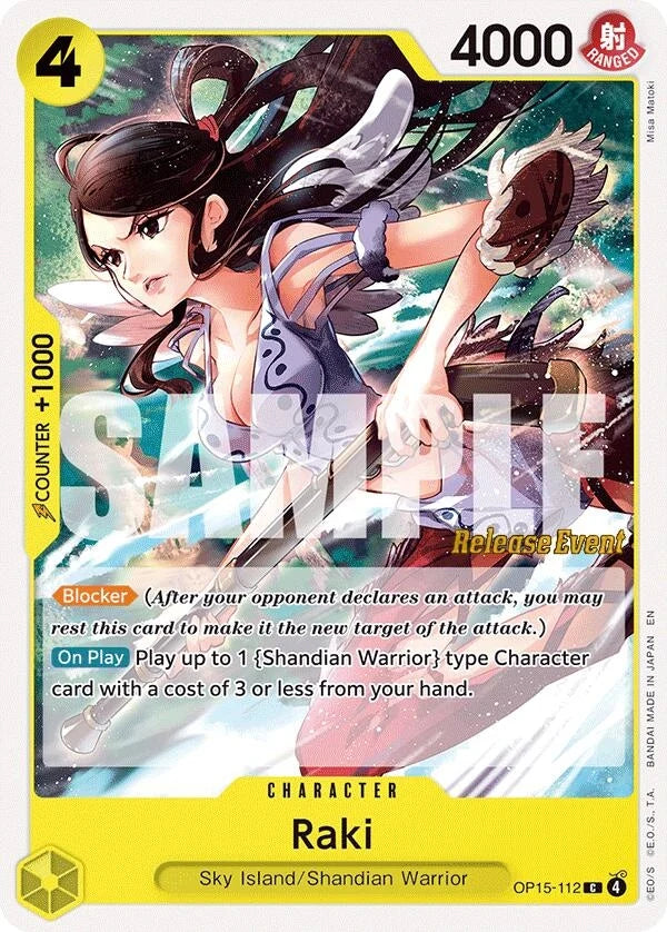 Raki (OP15-112) (Adventure on Kami's Island Release Event Cards) (OP15 RE)