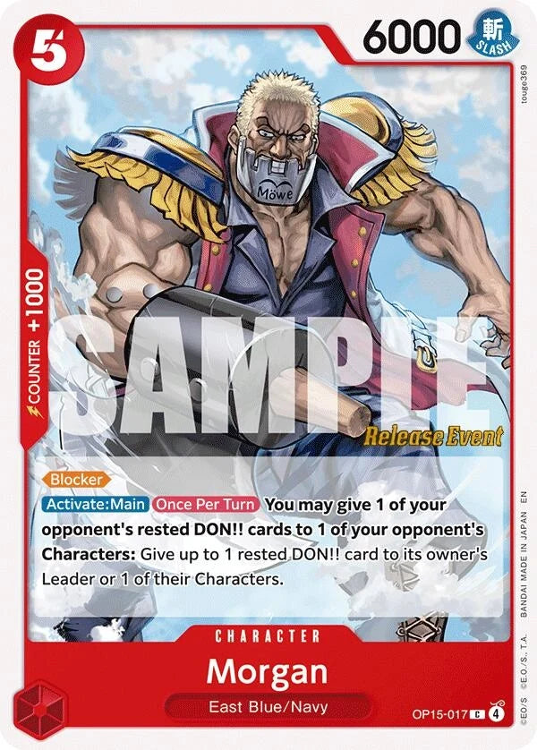 Morgan (OP15-017) (Adventure on Kami's Island Release Event Cards) (OP15 RE)