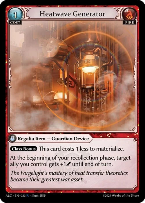 Heatwave Generator (033) (Alchemical Revolution) (ALC)
