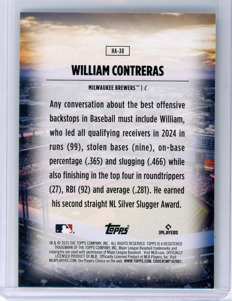 William Contreras 2025 Topps Home Field Advantage