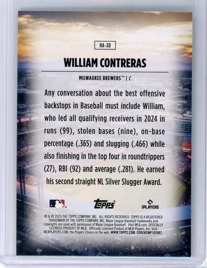 William Contreras 2025 Topps Home Field Advantage