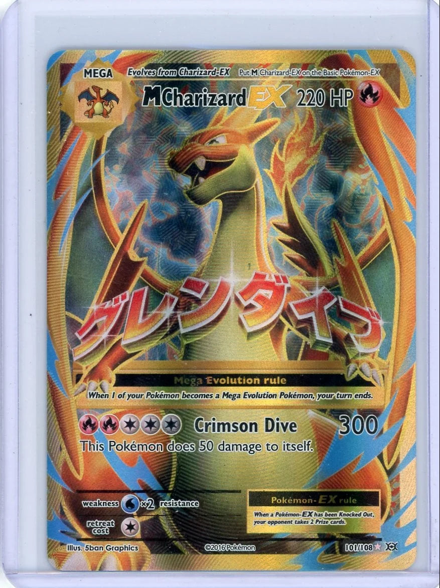 Mega Charizard EX Pokémon XY Evolutions Full Art #101/108