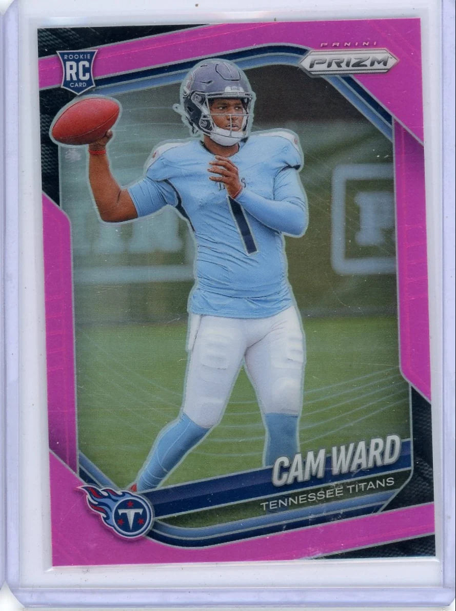 Cam Ward 2025 Panini Prizm pink prizm RC