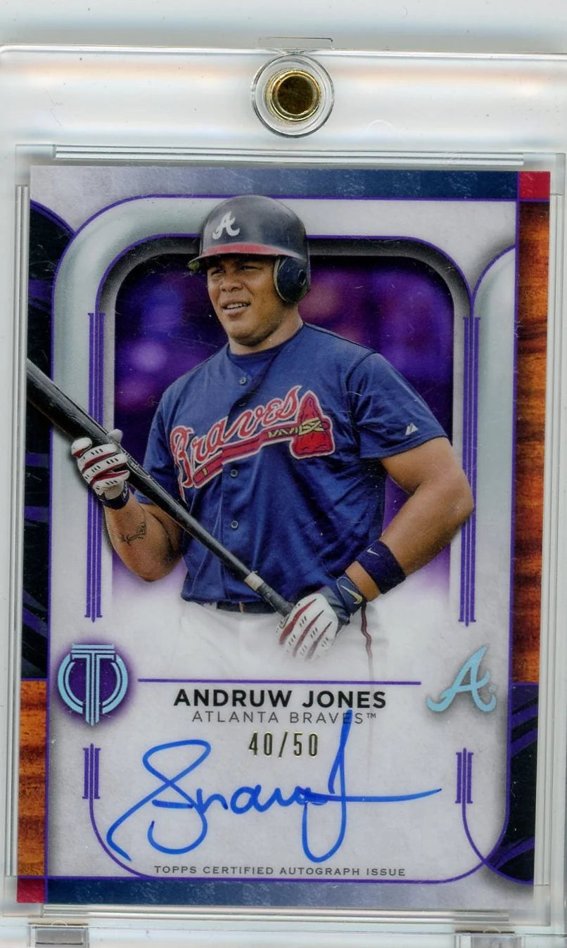 Andruw Jones 2022 Topps Tribute Autograph #'d 40/50