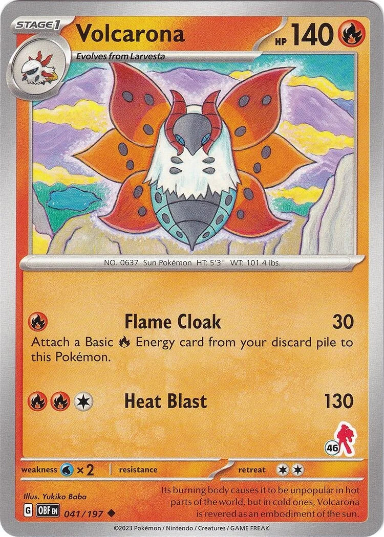 Volcarona - Armarouge 46 (041/197) (Battle Academy 2024) (BA24)