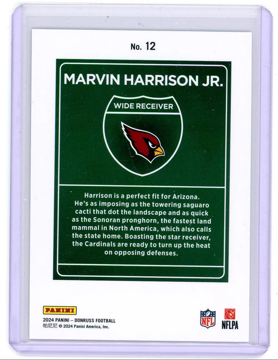Marvin Harrison Jr. 2024 Panini Donruss Downtown RC