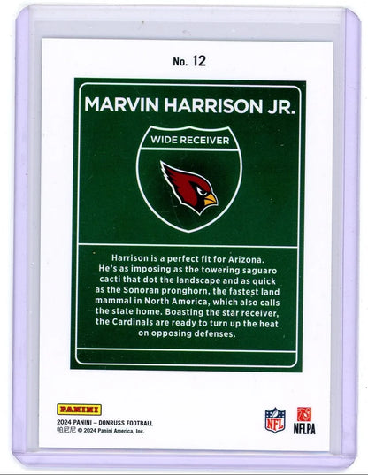 Marvin Harrison Jr. 2024 Panini Donruss Downtown RC