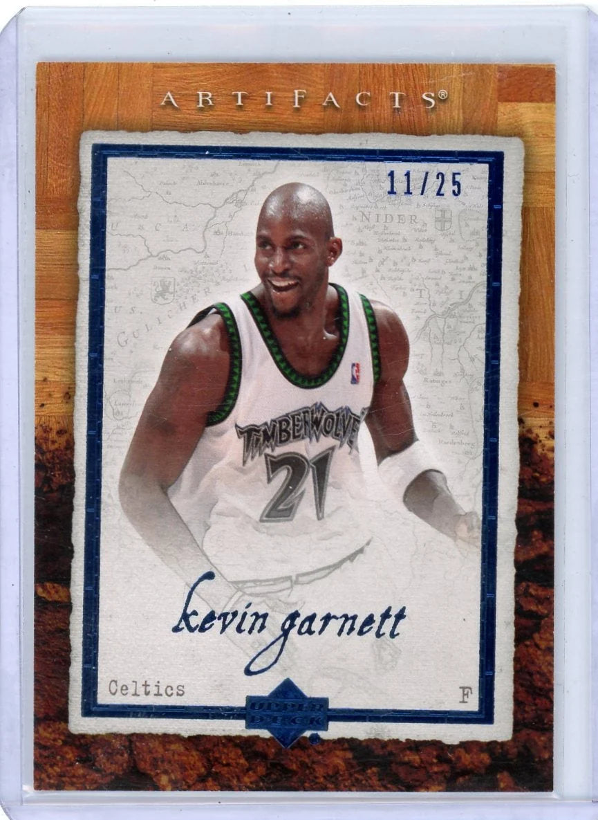Kevin Garnett 2007-08 Upper Deck Artifacts blue #'d 11/25