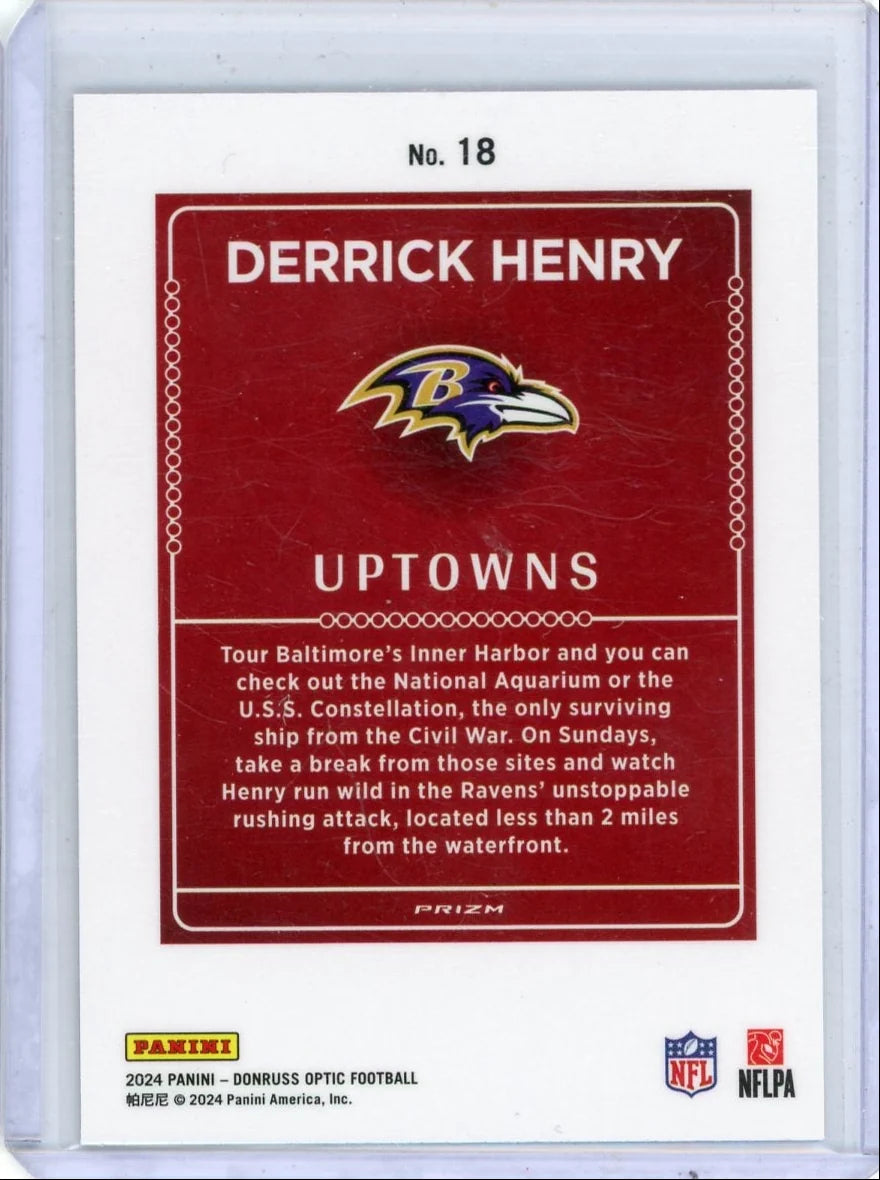 Derrick Henry 2024 Panini Donruss Optic Uptowns SP