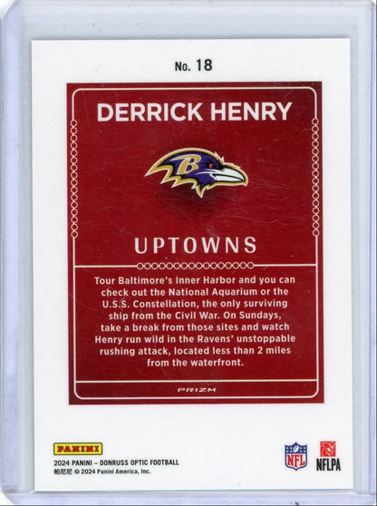 Derrick Henry 2024 Panini Donruss Optic Uptowns SP