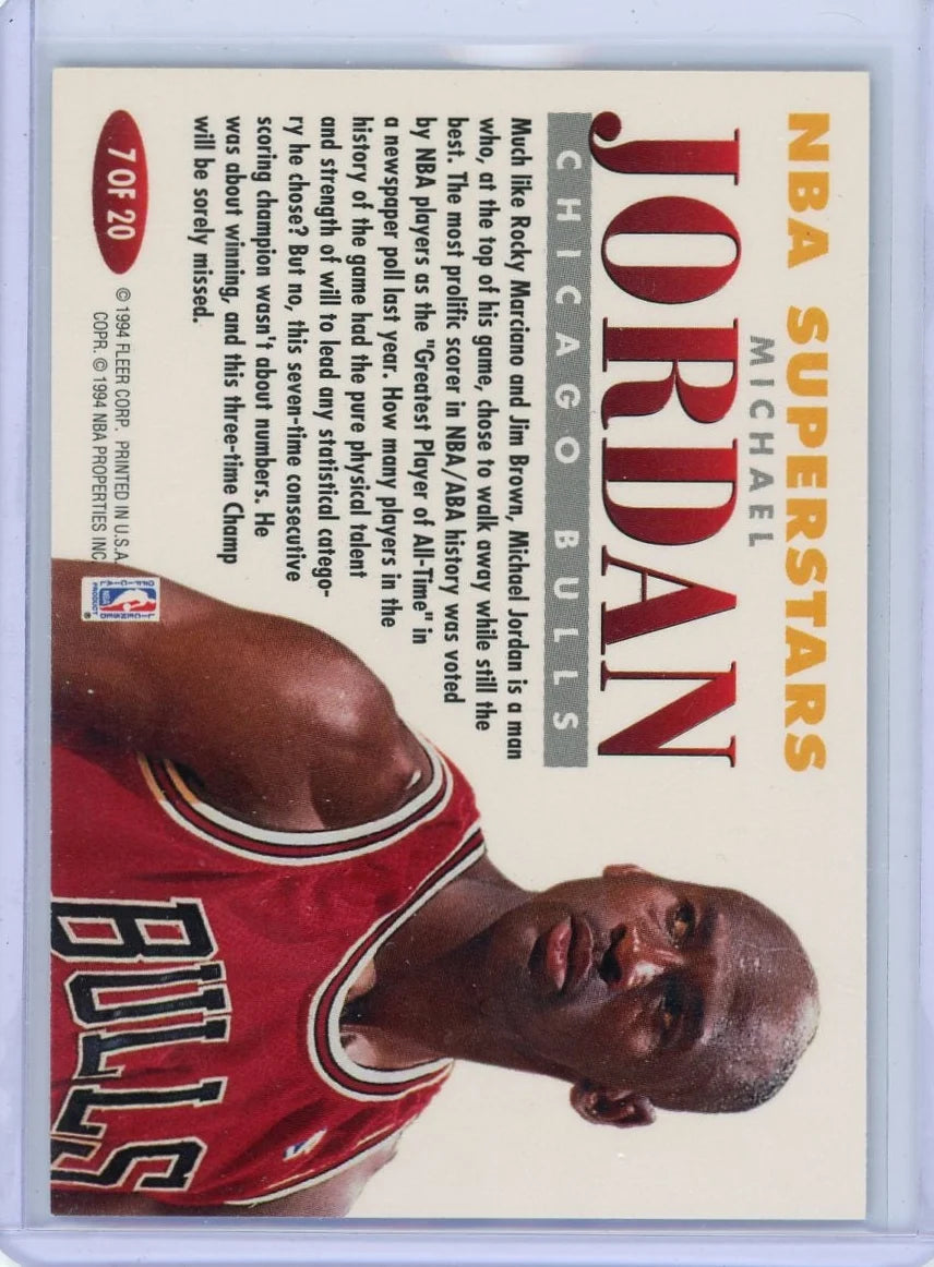 Michael Jordan 1993-94 Fleer NBA Superstars #7