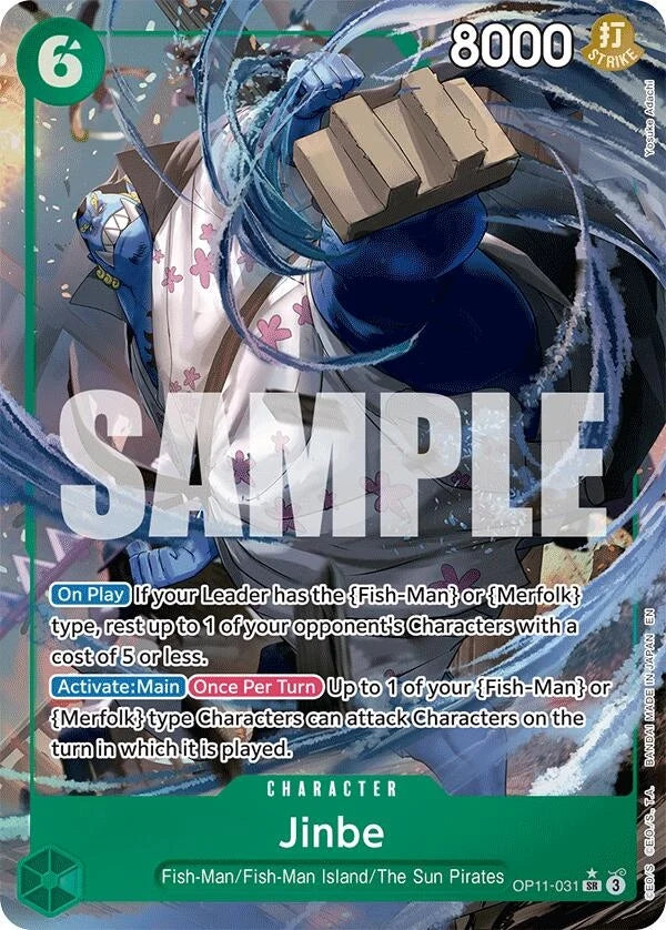 Jinbe (031) (Alternate Art) (OP11-031) (A Fist of Divine Speed) (OP11)