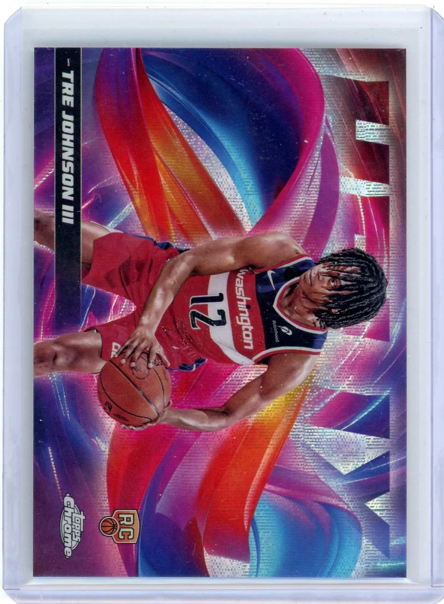 Tre Johnson III 2025-26 Topps Chrome Helix SSP RC