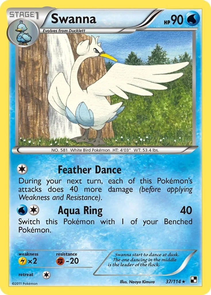Swanna (37/114) (Black and White) (BLW)