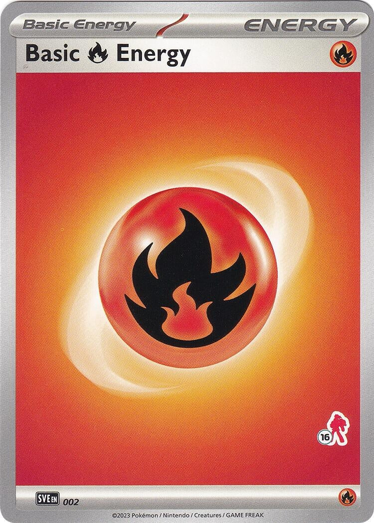 Basic Fire Energy - Armarouge 16 (002) (Battle Academy 2024) (BA24)