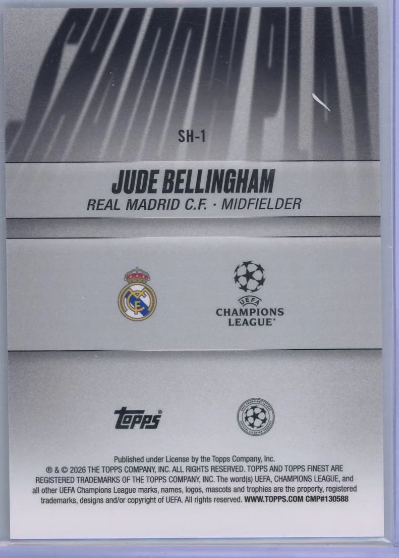Jude Bellingham 2026 Topps Finest Shadow Play