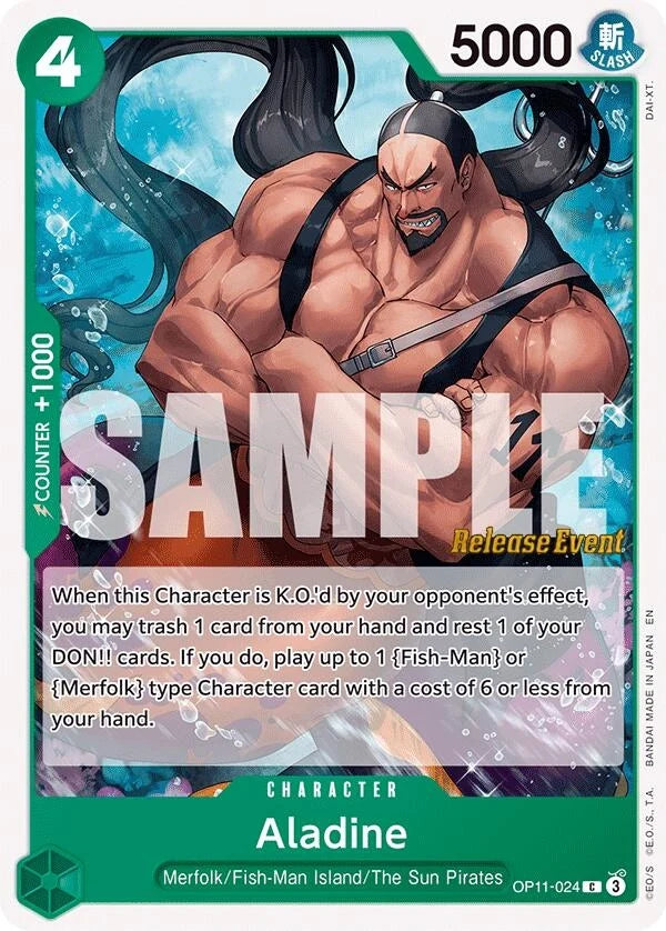 Aladine (OP11-024) (A Fist of Divine Speed Release Event Cards) (OP11 RE)