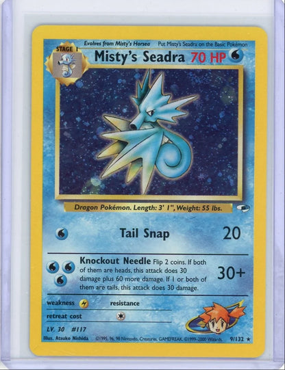 Misty's Seadra 2000 Pokemon Gym Heroes holo #9/132