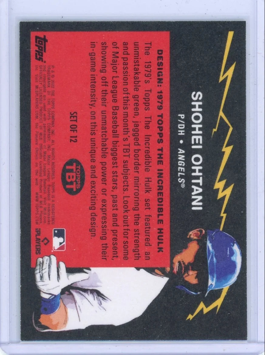 Shohei Ohtani 2022 Topps Throwback Thursday 1979 Incredible Hulk