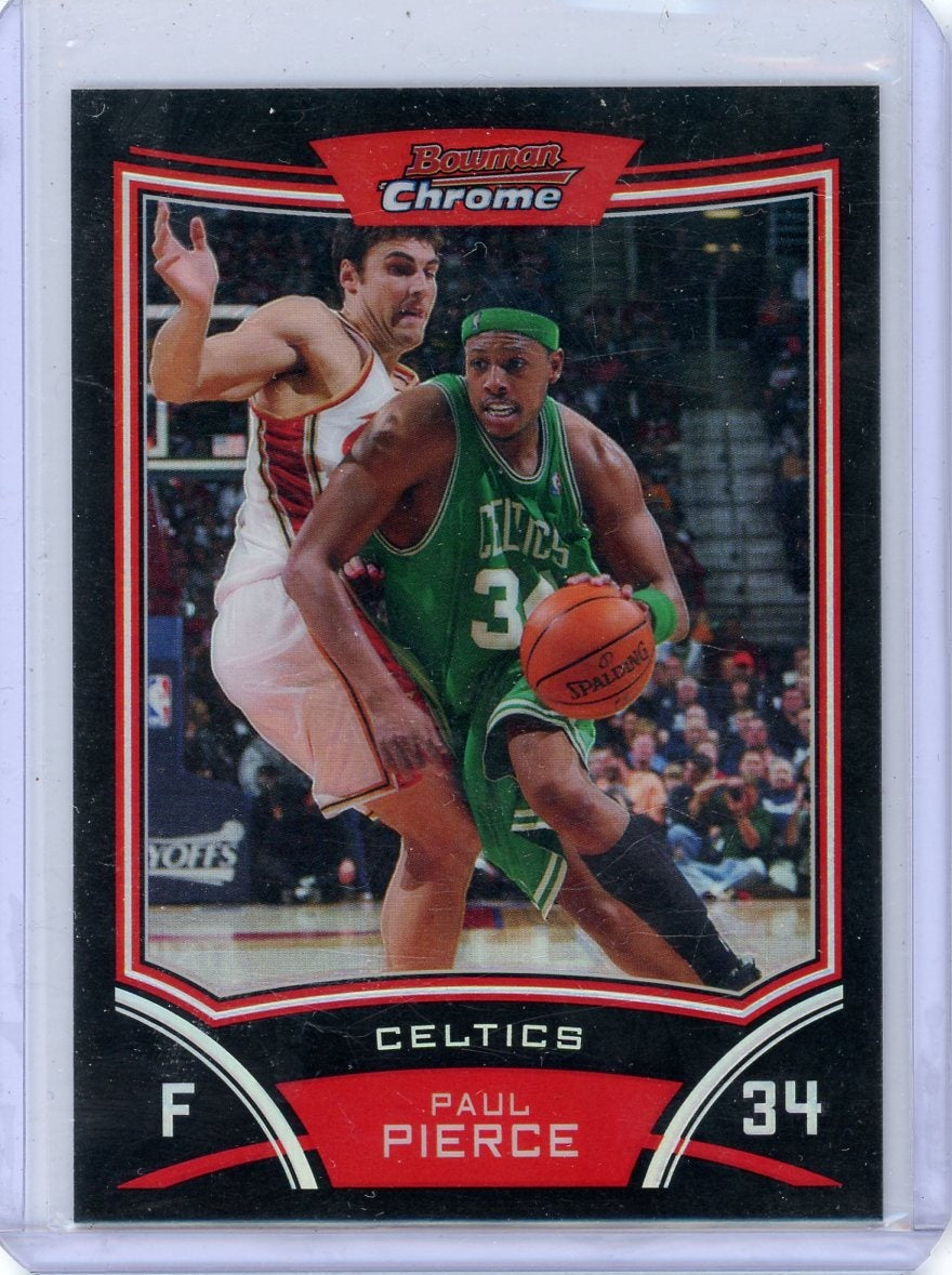 Paul Pierce 2008 Bowman Chrome refractor #'d 481/499