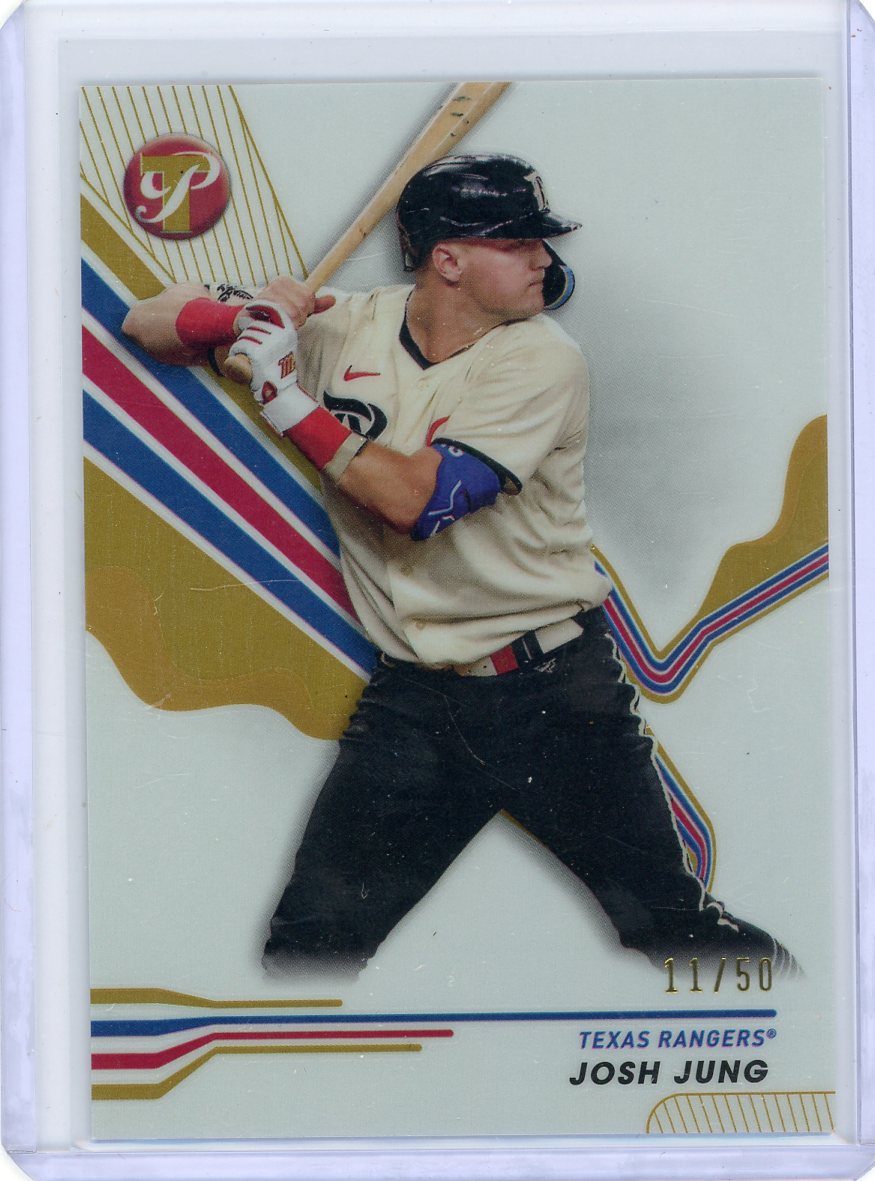 Josh Jung 2024 Topps Pristine Gold Refractor #'d 11/50