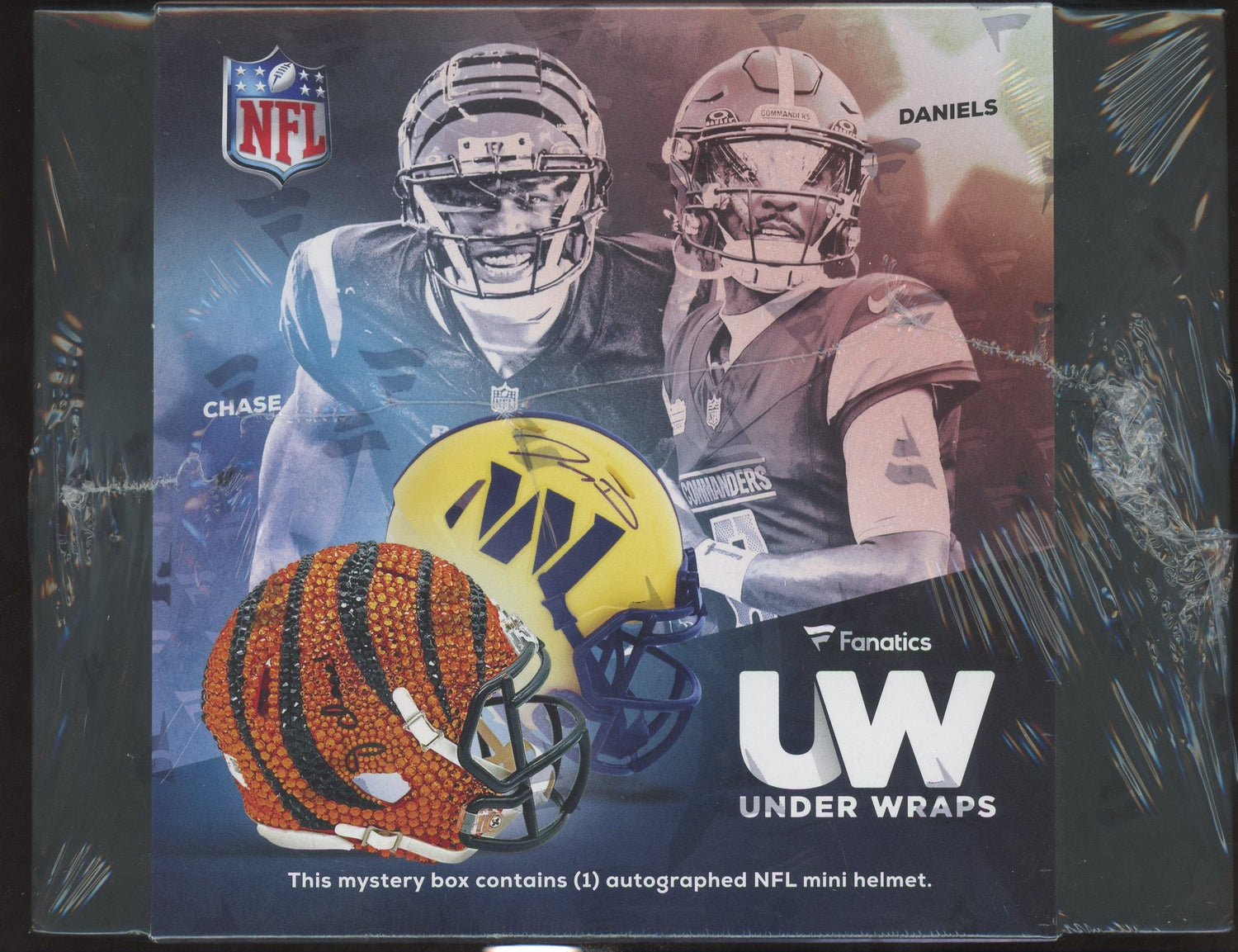 2025 Fanatics Under Wraps Mystery Autographed Mini Helmet