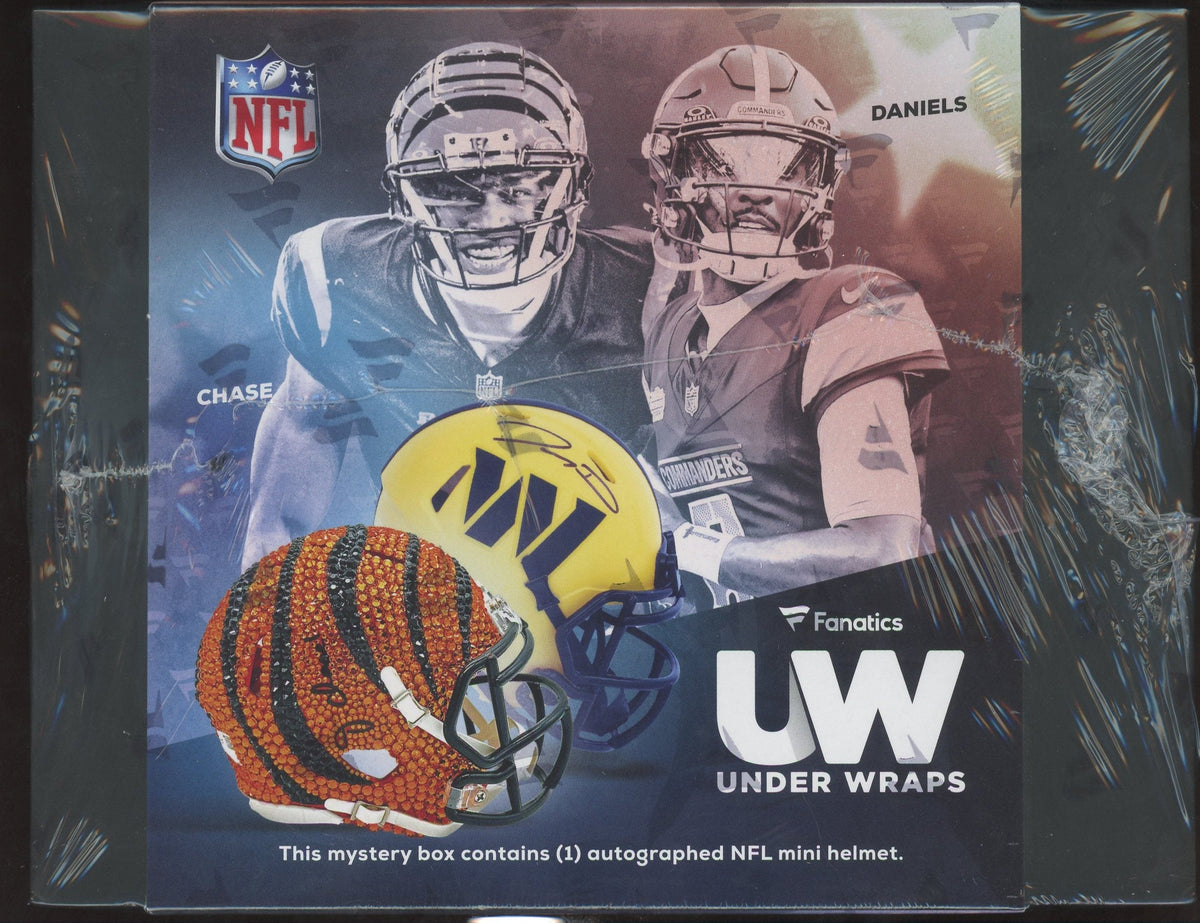 2025 Fanatics Under Wraps Mystery Autographed Mini Helmet