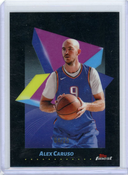 Alex Caruso 2024-25 Topps Finest black ref. #'d 04/25