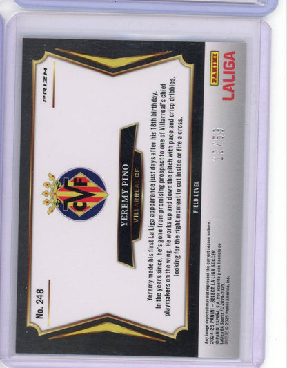 Yeremy Pino 2024-25 Panini Select copper prizm #'d 12/59