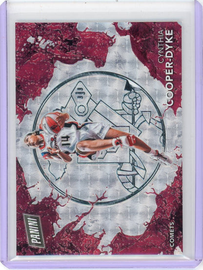 Cynthia Cooper-Dyke 2025 Panini WNBA Player of the Day Splash of Color Silver Vinyl #'d 06/10