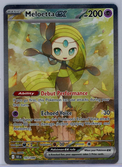 Meloetta ex Pokémon Black Bolt Special Illustration Rare #167/086