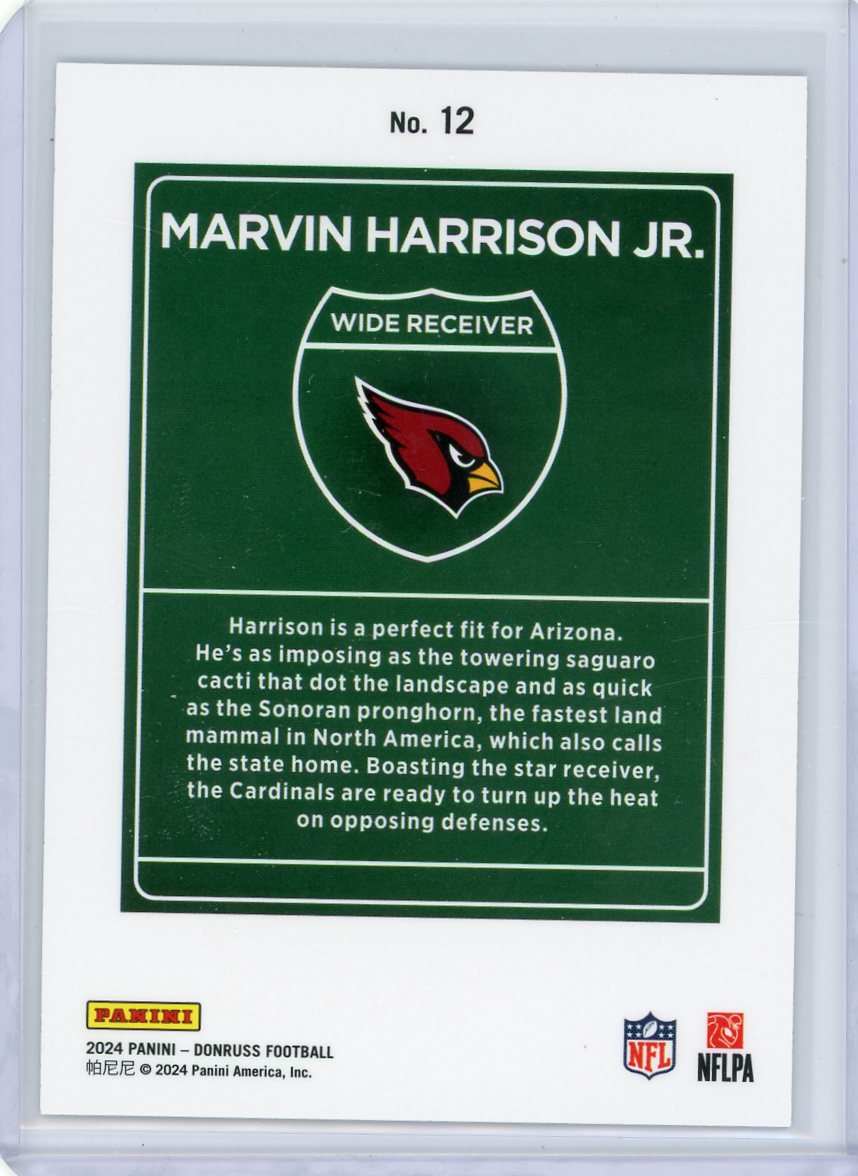 K. Murray/M. Harrison Jr. 2024 Panini Donruss Clearly Downtown SP